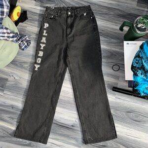 PacSun Black Flare Wide Leg Jeans